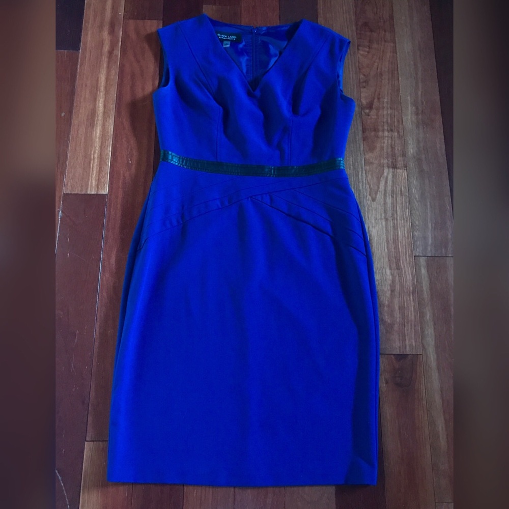 Black Label by Evan Picon Vibrant Blue Dress - sz8